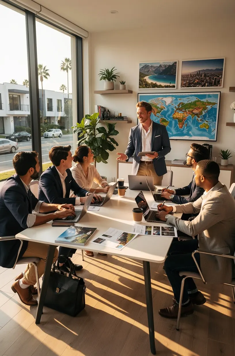 Professional team collaboration